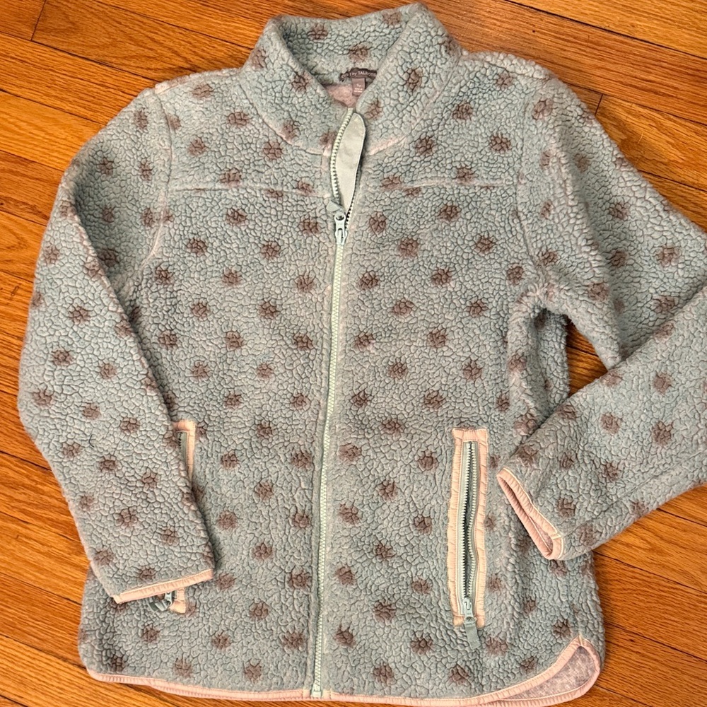 Talbots Kids Fleece Jacket in Blue and Pink